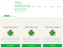 Tablet Screenshot of irishmarchingsociety.com